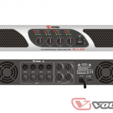 VOLTA PA-4.300 Усилитель мощности четырёхканальный. Мощность (8/4/2 Ом)  - 4х200 Вт/ 4х300 Вт/ 4х400 Вт. 2U-19", 19кг - Звуковое и световое оборудование, музыкальные инструменты.